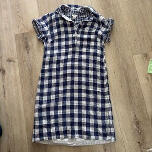 Adorable J Crew Blue Gingham Dress
